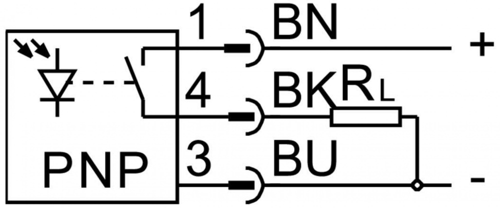 SOEG-RTH-M18W-PS-S-2L Датчик положения оптический диффузионный