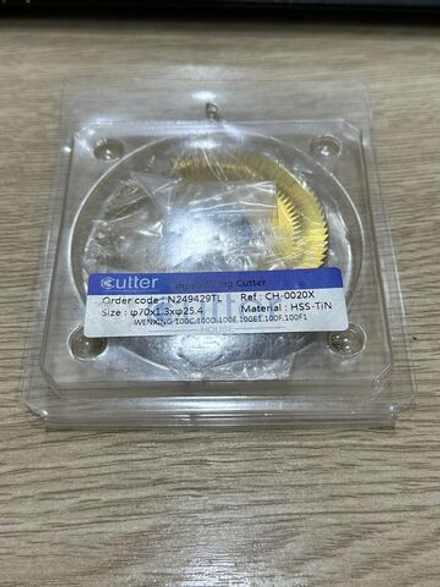 Фреза прямая CH-0020X  HSS-TIN 70x1.3x25.4 для станка 100E1