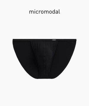 Мужские трусы (1шт) танга Atlantic MP-1587, микромодал, черный