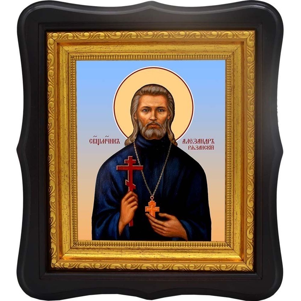 Александр Цицеронов (Рязанский) священномученик пресвитер. Икона на холсте.