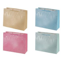 GAEM Пакет подарочный M (бумага 210г/м2, блок микс 12шт), L32 W11 H25 см, 4в.