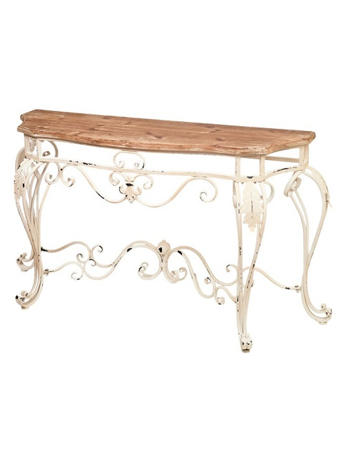 Консоль "Ажур " дерево/металл