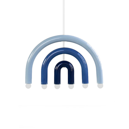 Pendant design lamp  TRN F1 by Pani Jurek (Blue)