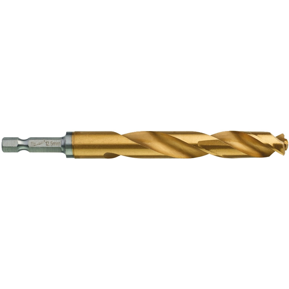 Сверло Milwaukee RedHEX HSS-G TiN по металлу 12.5 мм