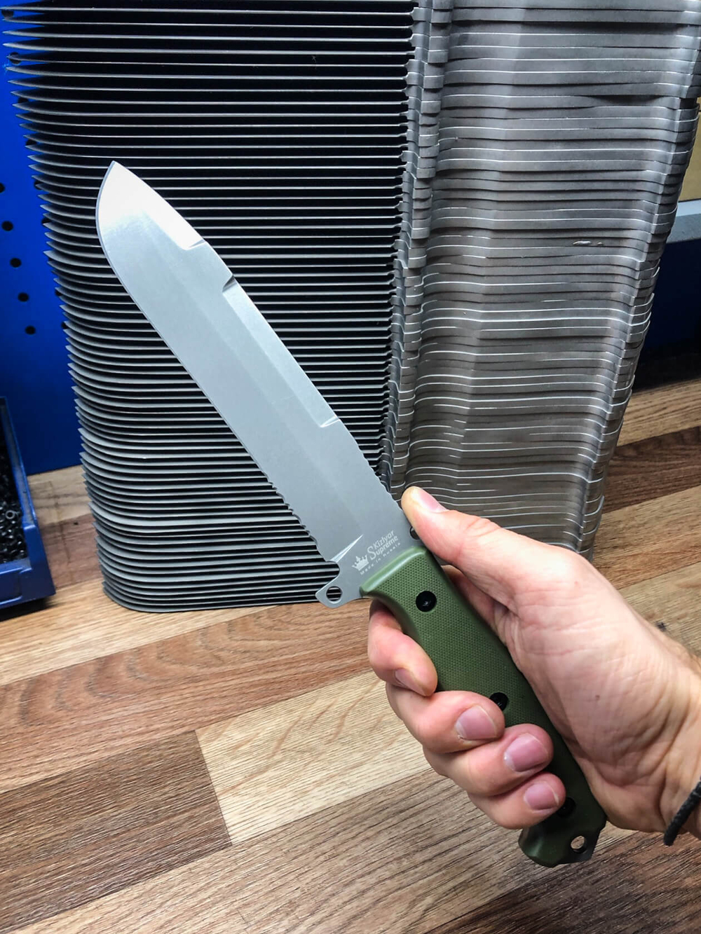 Нож выживания Survivalist X AUS-8 TacWash Green G10
