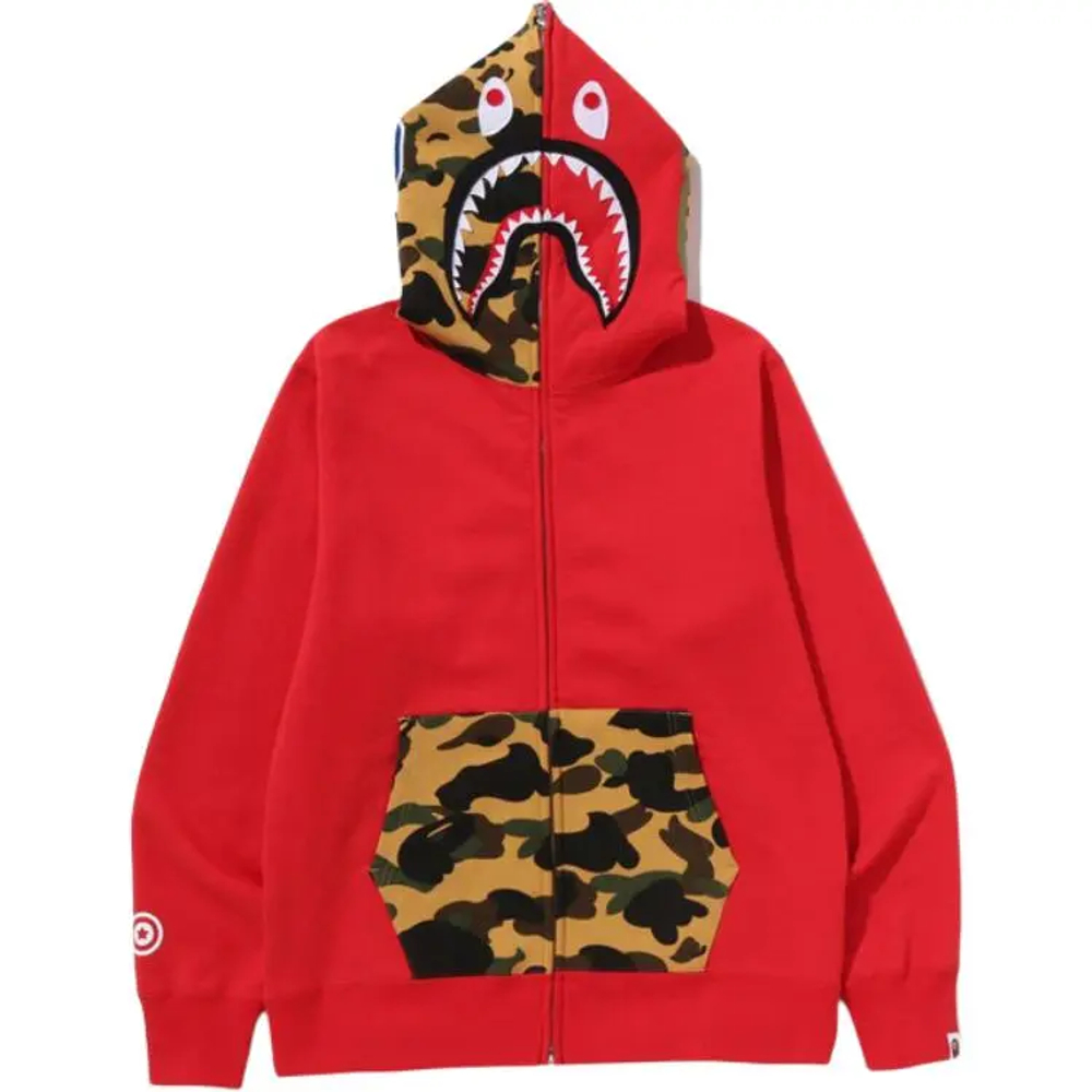 A Bathing Ape Bathing Ape Sweatshirts Cotton Moderate No Fleece Lined Regular Zip Closure 0zxswmx05151p