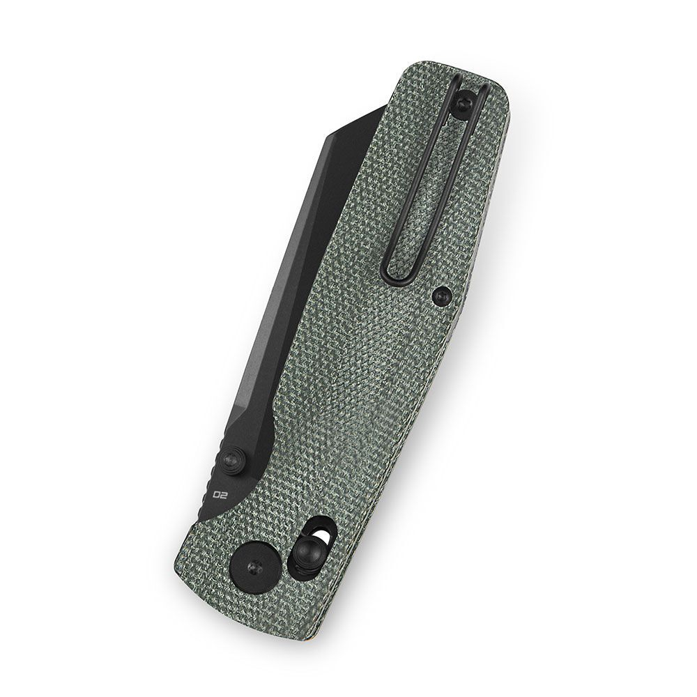 Нож туристический Bestech Slasher сталь D2, рукоять Микарта зеленая