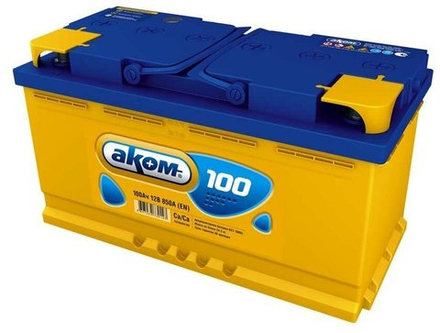 Аккумулятор АКОМ 100-обратный 850А