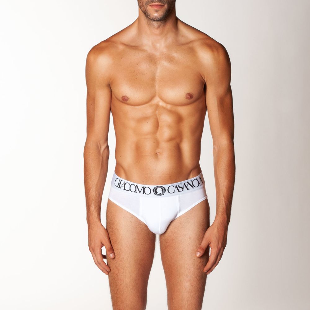 Мужские трусы брифы белые CASANOVA 0002B