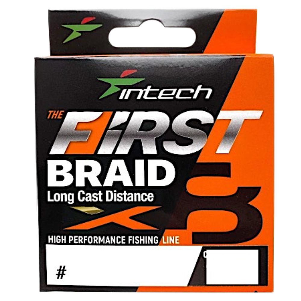Шнур Intech First Braid X8 150м 0.260мм 16.34кг Orange