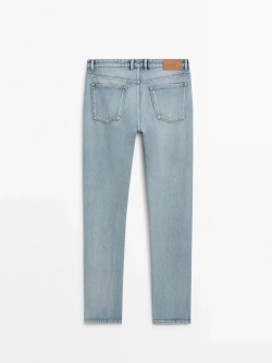 Massimo Dutti Плотные джинсы прямого кроя, индиго