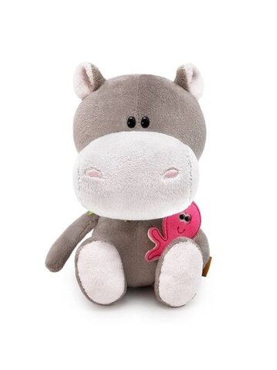 Мягкая игрушка Бегемотик Бапото с осминогом 15cm