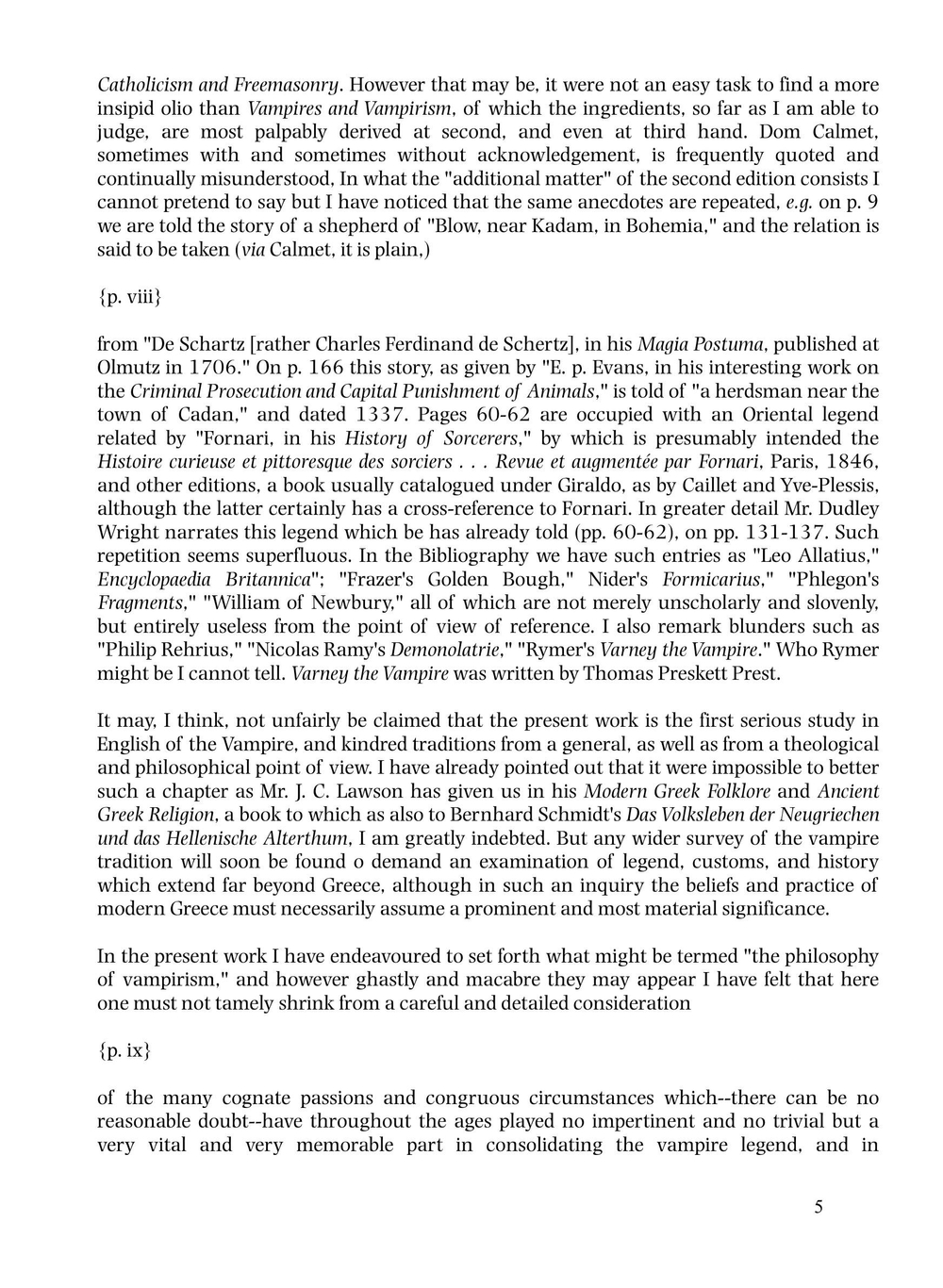 The Vampire, His Kith and Kin | Montague Summers