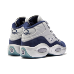 Reebok Question Mid Georgetown MID Топ Баскетбольные кроссовки Мужские Серый Синий