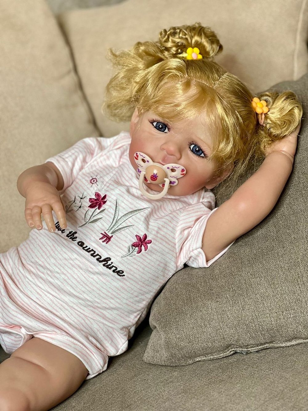 Кукла Реборн мягконабивная 60см в пакете (FA-603)