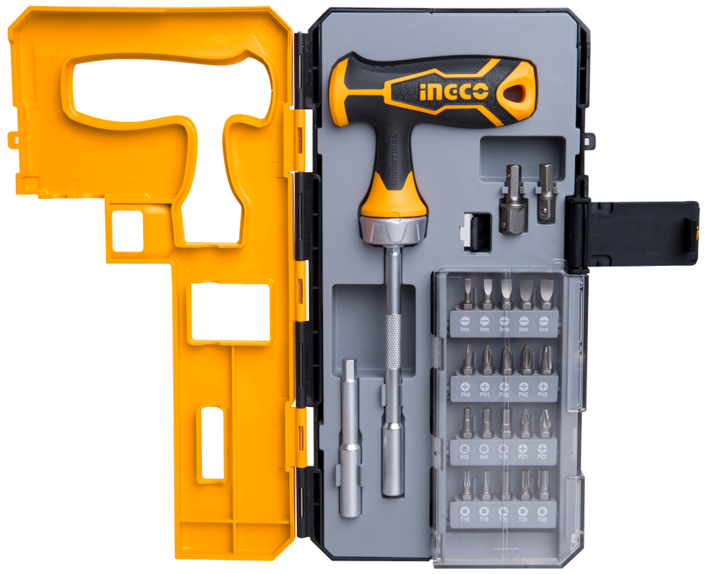 Отвертка с набором бит 25 шт INDUSTRIAL