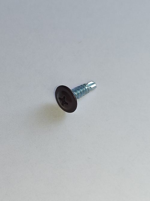 4,2х16 RAL8017 Саморез с прессшайбой СВЕРЛО коричневый (100 шт)