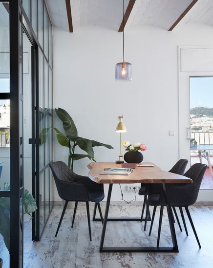 SONO Стол 180X90 черный, натуральная акация Испания