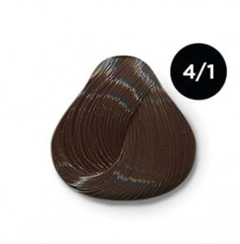 OLLIN COLOR 4/1 шатен пепельный 60мл Перманентная крем-краска для волос