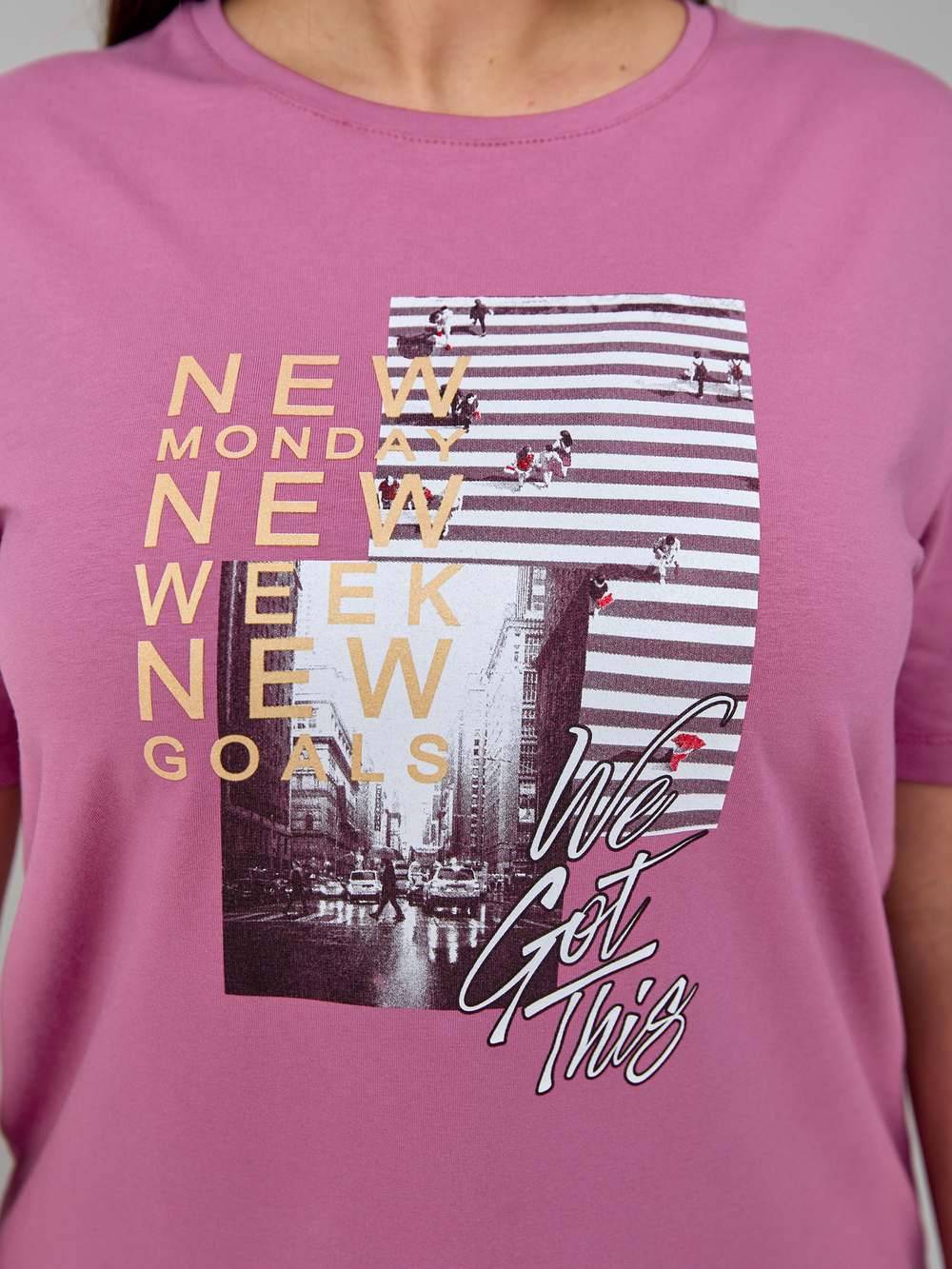 Футболка Фв-107/фуксия-город