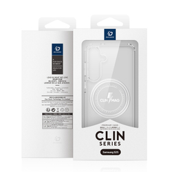 Усиленный прозрачный чехол с поддержкой MagSafe от Dux Ducis для Samsung Galaxy S25, серия Clin Mag Series Case