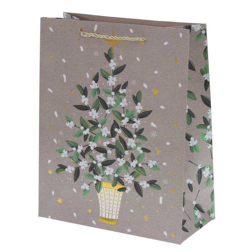 GAEM Пакет подарочный (бумага 210г/м2, блок 12шт), L26 W12 H32 см, 4в.