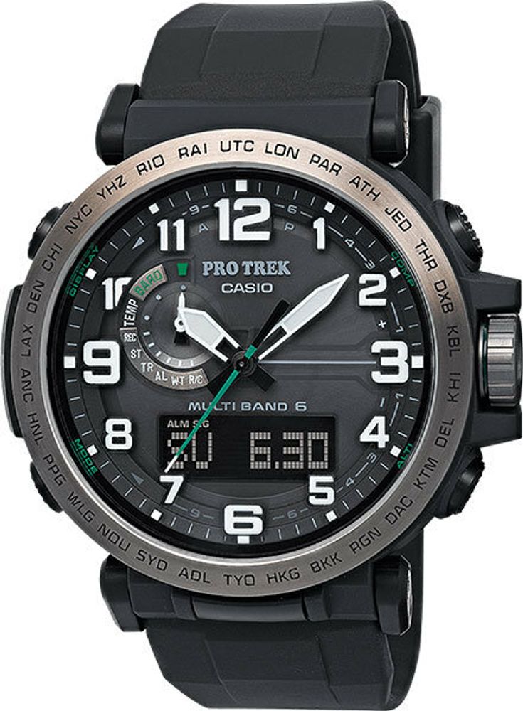 Японские наручные часы Casio Pro Trek PRW-6600Y-1E с хронографом