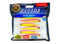 Виброхвост LUCKY JOHN Basara Soft Swim 3D, 3.5in (89 мм), цвет PG04, 6 шт/уп