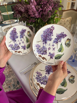 Десертная тарелка 16.5см First Lady Сирень Победы