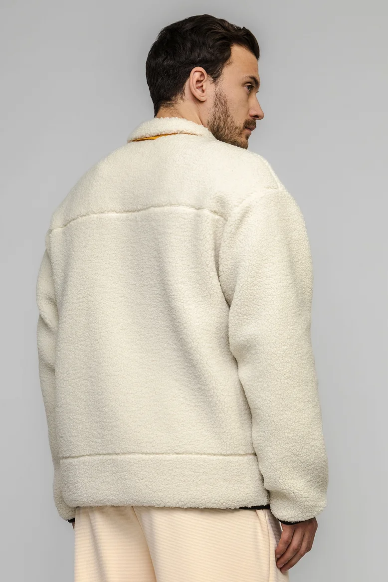 Куртка "барашек" плюшевая, унисекс, цвет "Молочные берега"