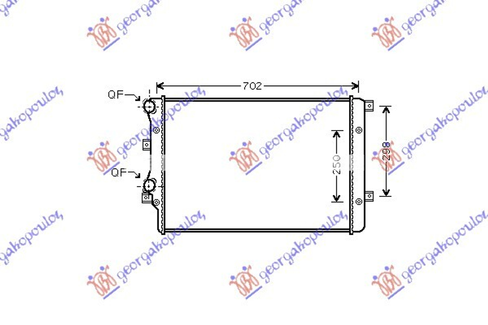 GBG - 036106340-GBG - Radiator, engine cooling