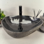 Каменная раковина из речного камня RS-05122 (52*42*15) 0862 из натурального камня