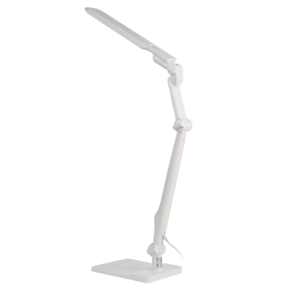 Настольный светильник ЭРА NLED-497-12W-W светодиодный на струбцине и с основанием белый
