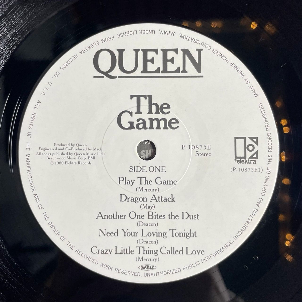 Винтажная виниловая пластинка LP Queen The Game (Japan 1980) (Obi) Another One Bites The Dust