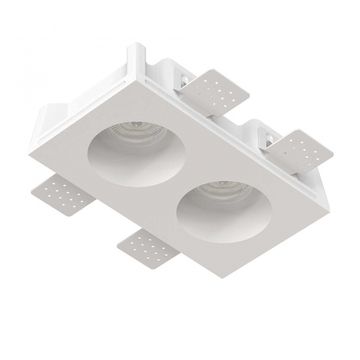 Встраиваемый гипсовый светильник для установки в потолках из гипсокартона LED MR16 GU10 / модуль LED MR16 SN 022 белый Izar 80 Duo Stellanova