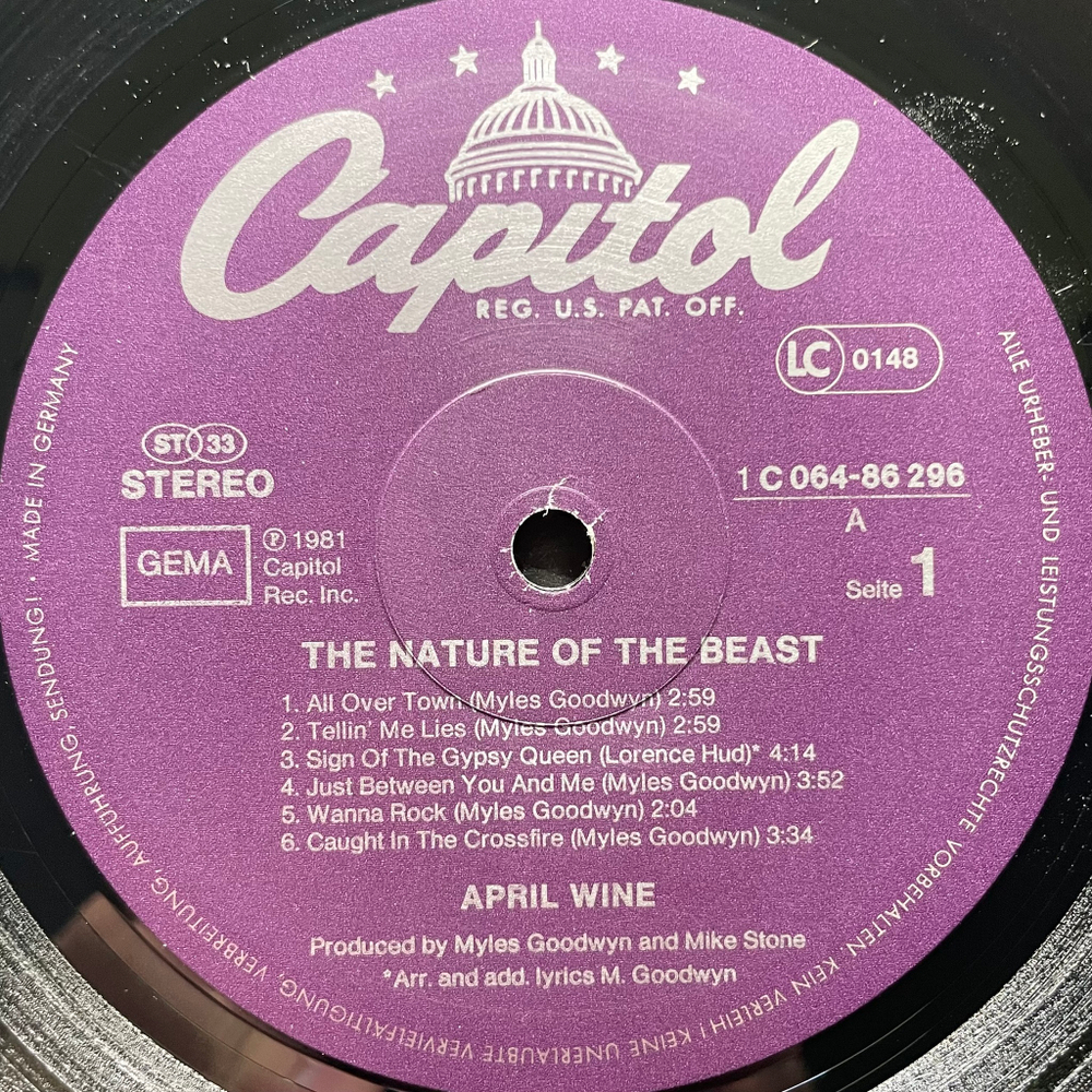 April Wine ‎– The Nature Of The Beast (Германия 1981г.)