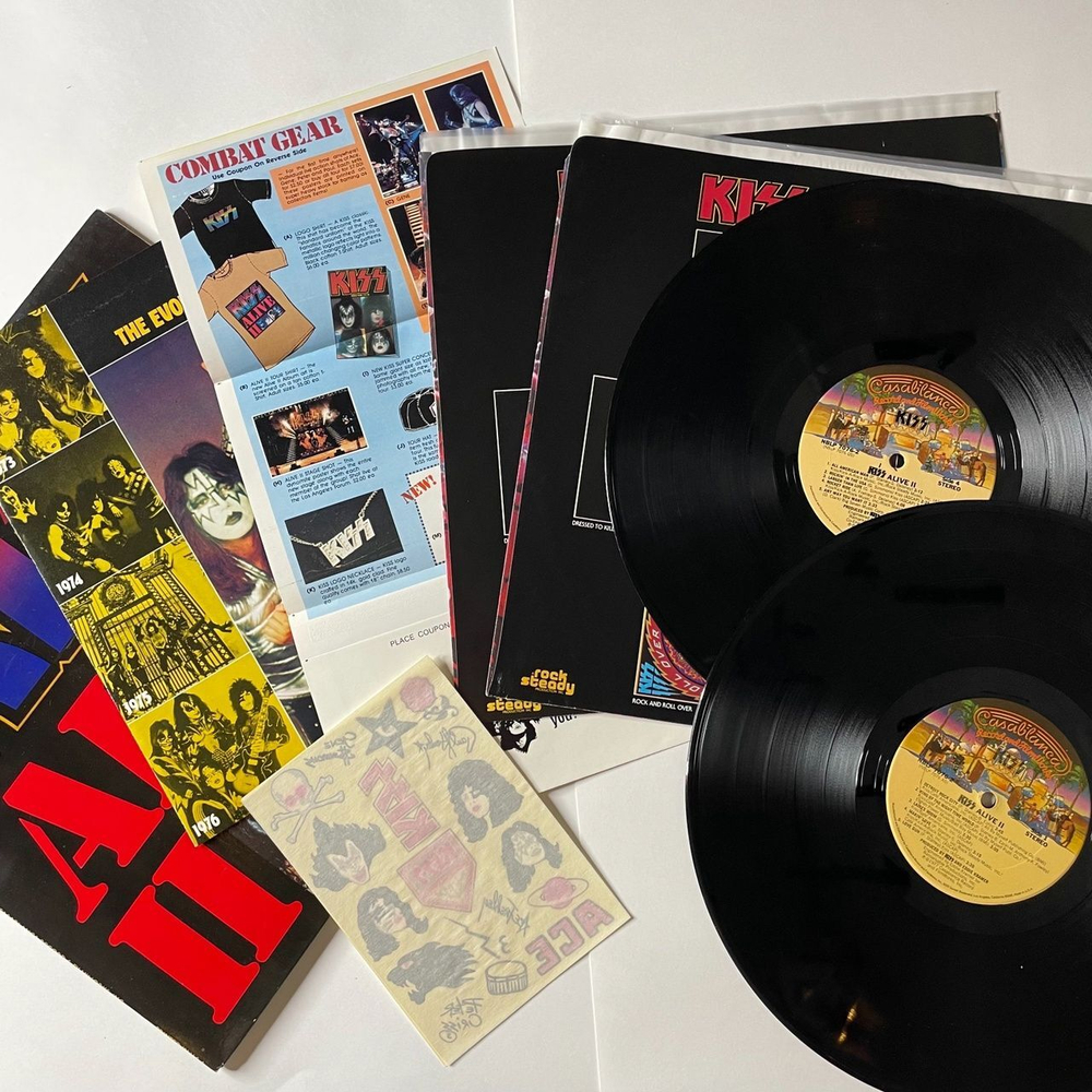 Винтажная виниловая пластинка LP Kiss Alive II (USA 1977) Christine Sixteen