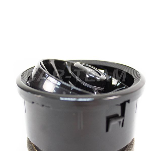 Сопло вентиляции (mini ver 2.0) в стиле AMG регулируемое с белой подсветкой - черный лак (1шт)