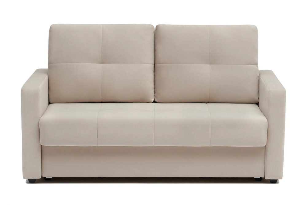 Диван Отто, шагающая еврокнижка, велюр, бежевый