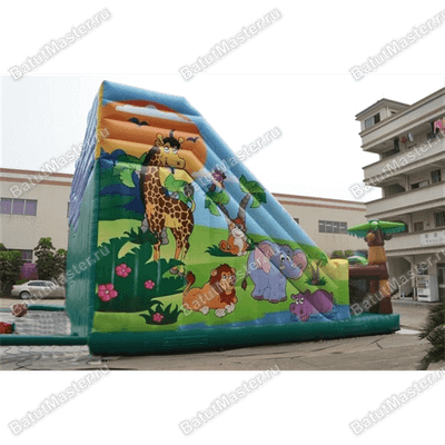 Надувная горка "Главный слон"