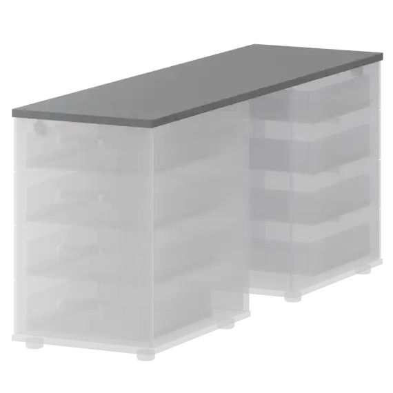 Топ единый для двух приставных тумб СМТ-4Т25-15  434x1496x25 Смарт