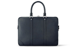 LOUIS VUITTON Cow Leather Laptop Bag, Shoulder Bag, Crossbody Bag, Handbag, Briefcase Small Men"s Dark Blue