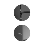 Шкаф Woodville Сибити четырехстворчатый графит серый