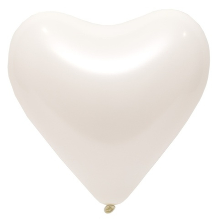 Латексное сердце белое