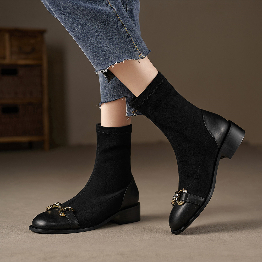 XICUNMINGWU Ankle Boots Women"s Black