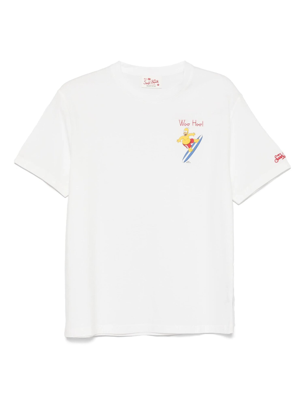 Футболка MC Saint Barth Homer surfer белая