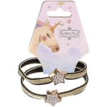 Резинки для волос 2шт «МАЛЬТА», звездочки, микс 6 цветов, d-5,5см (подвес Единорог)