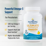 Nordic Naturals, Ultimate Omega®, омега-3 кислоты, со вкусом лимона, 60 капсул (640 мг в 1 капсуле)