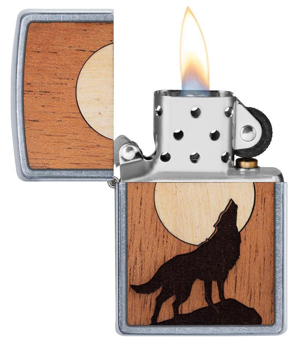 Зажигалка WOODCHUCK USA Howling Wolf ZIPPO 49043