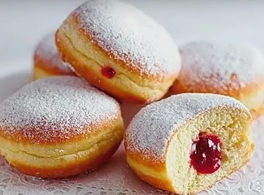 НОВИНКА! ПОНЧИКИ - БЕРЛИНЕРЫ - 4 вкуса